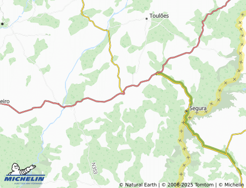 MICHELIN Zebreira map - ViaMichelin