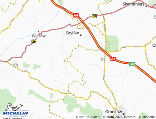 MICHELIN Bąków map - ViaMichelin