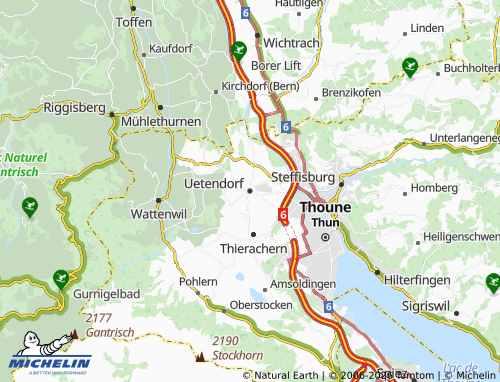 MICHELIN Uetendorf map - ViaMichelin