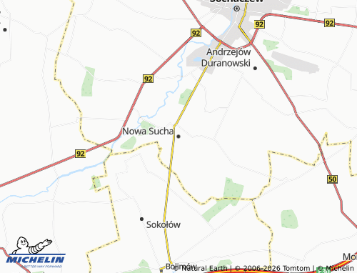 Carte MICHELIN Nowa Sucha - ViaMichelin
