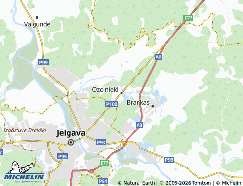 Mapa MICHELIN Ozolnieki - ViaMichelin