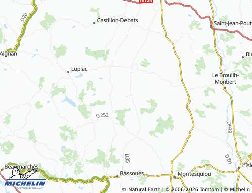 Mappa MICHELIN Cazaux-d'Anglès - ViaMichelin