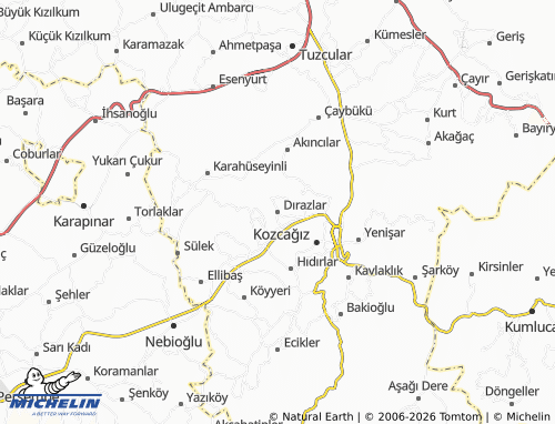 MICHELIN Dırazlar map - ViaMichelin