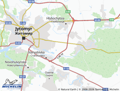 Mappa MICHELIN Klitchyn - ViaMichelin