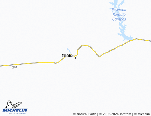Mappa MICHELIN Itiúba - ViaMichelin