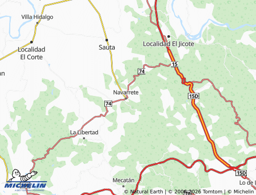 MICHELIN El Organito map - ViaMichelin