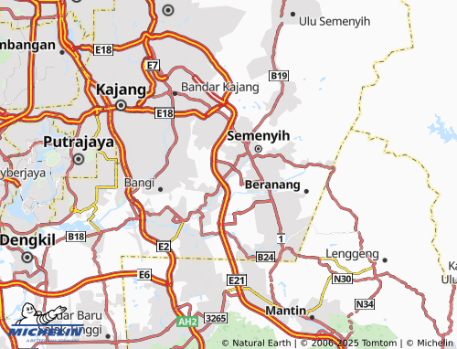 MICHELIN Taman Semenyih Impiana map - ViaMichelin