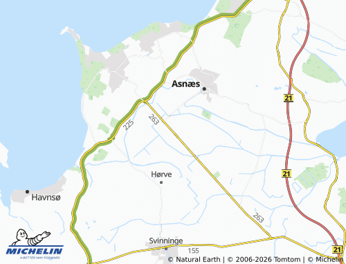 MICHELIN Fårevejle Stationsby map - ViaMichelin