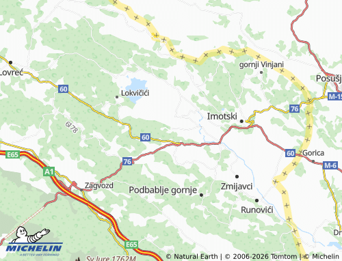 MICHELIN Šumet map - ViaMichelin