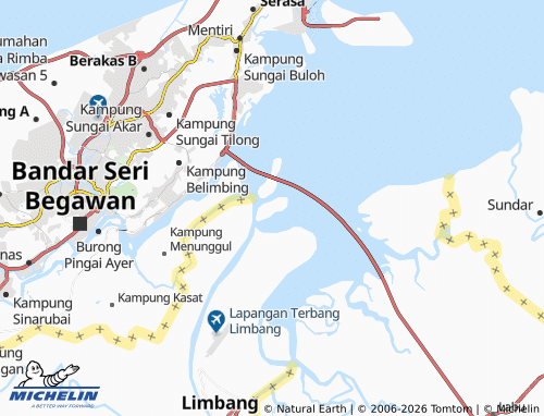 Mapa MICHELIN Pulau Berbunut - ViaMichelin