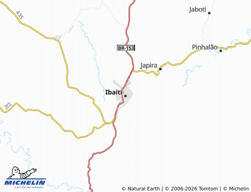 Carte MICHELIN Ibaiti - ViaMichelin
