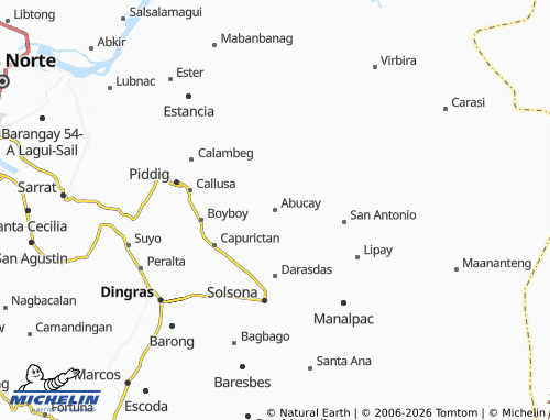 MICHELIN Abucay map - ViaMichelin
