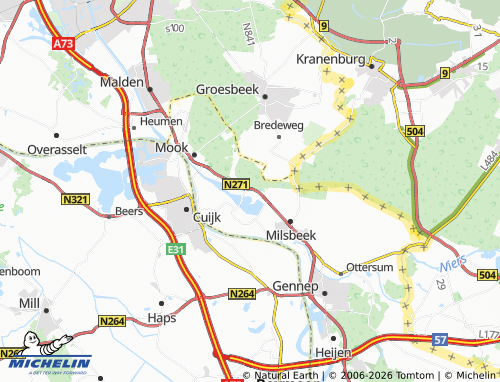 MICHELIN Plasmolen map - ViaMichelin