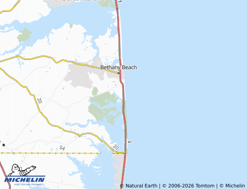 Mappa MICHELIN South Bethany - ViaMichelin