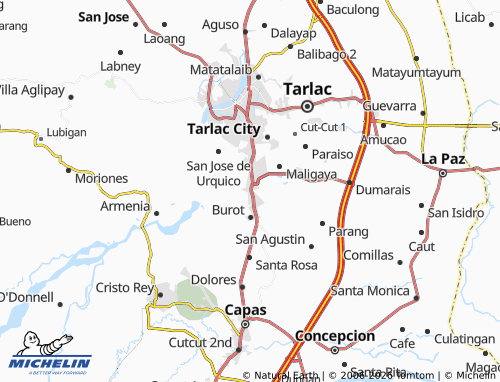 MICHELIN Sapang Tagalog map - ViaMichelin