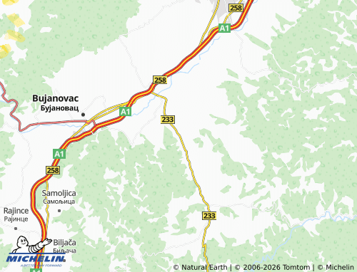 Mapa MICHELIN Krševica - ViaMichelin