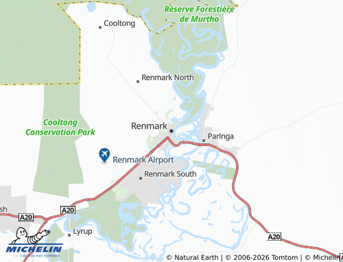 Mapa MICHELIN Renmark - ViaMichelin