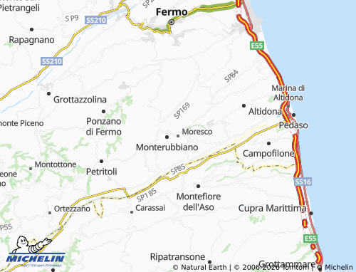 MICHELIN Moresco map - ViaMichelin