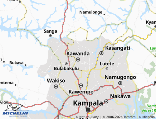 Mappa MICHELIN Kawanda - ViaMichelin