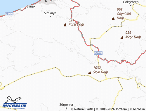 Mappa MICHELIN Karakadı - ViaMichelin
