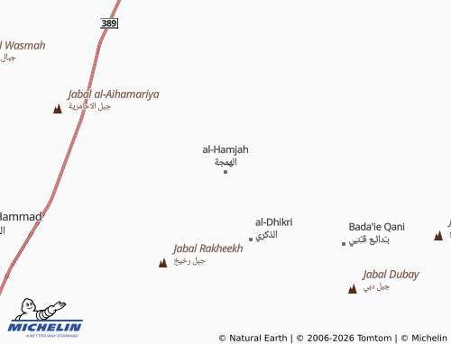 MICHELIN-Landkarte al-Hamjah - ViaMichelin
