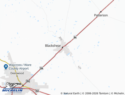 Mapa MICHELIN Blackshear - ViaMichelin