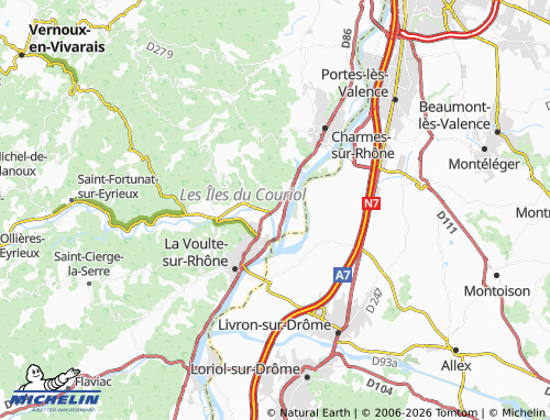 MICHELIN Beauchastel map - ViaMichelin
