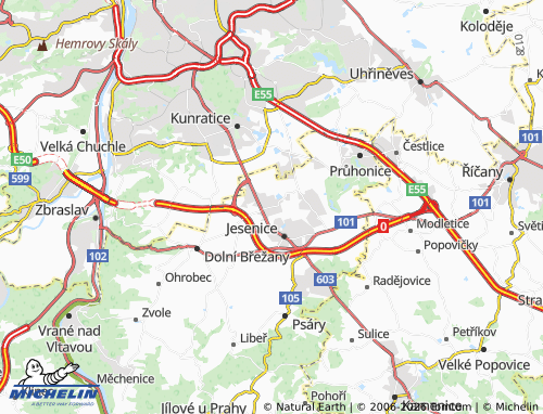 Mappa MICHELIN Vestec - ViaMichelin