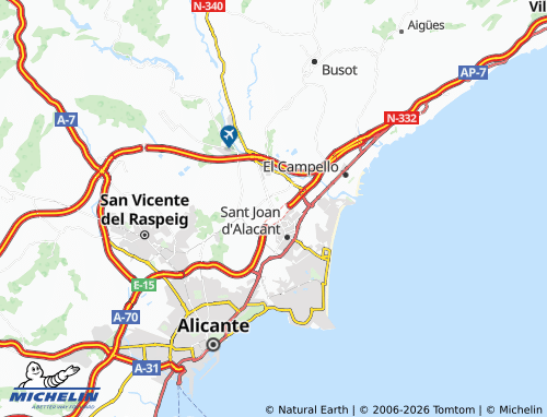 Mappa MICHELIN Mutxamel - ViaMichelin