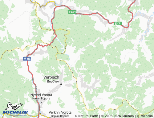 Mapa MICHELIN Klymets - ViaMichelin