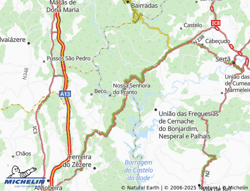 Mapa MICHELIN Vale do Serrão - ViaMichelin