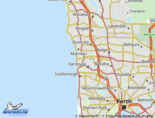 MICHELIN North Beach map - ViaMichelin