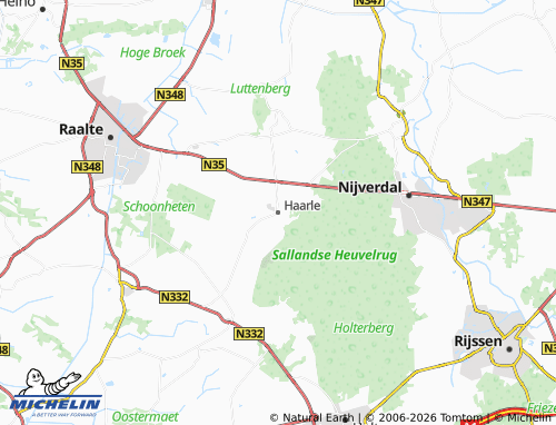 MICHELIN-Landkarte Haarle - ViaMichelin