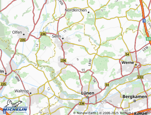 MICHELIN Netteberge map - ViaMichelin