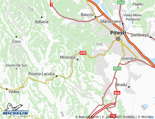 MICHELIN Moșoaia map - ViaMichelin