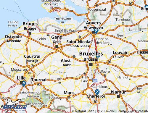 Mapa MICHELIN Aalst - ViaMichelin