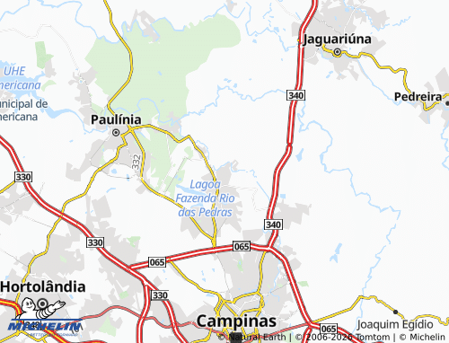 Mapa MICHELIN Chácara Santa Margarida - ViaMichelin