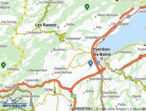 Carte MICHELIN Champvent - ViaMichelin