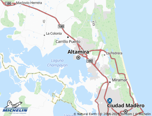 Mappa MICHELIN Revolución Verde - ViaMichelin
