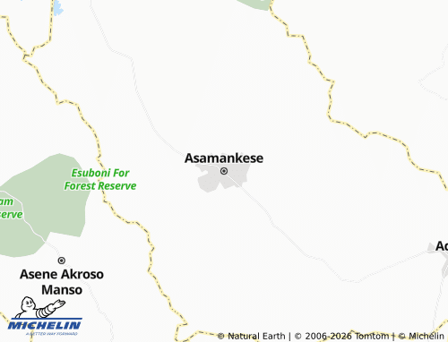 Mapa MICHELIN Asamankese - ViaMichelin