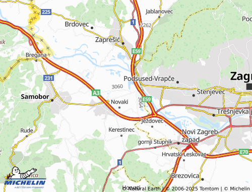 MICHELIN Bestovje map - ViaMichelin