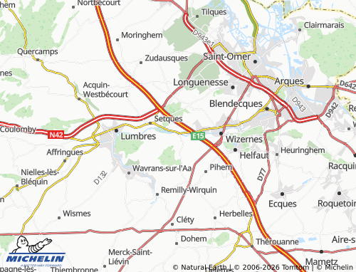 Mapa MICHELIN Esquerdes - ViaMichelin