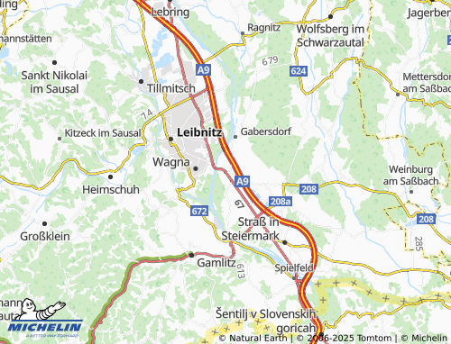 MICHELIN-Landkarte Landscha an der Mur - ViaMichelin