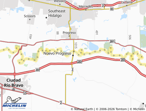 Mapa MICHELIN Nuevo Progreso - ViaMichelin