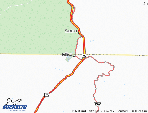 Mapa MICHELIN Jellico - ViaMichelin