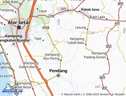 MICHELIN-Landkarte Kampung Balek Bukit - ViaMichelin