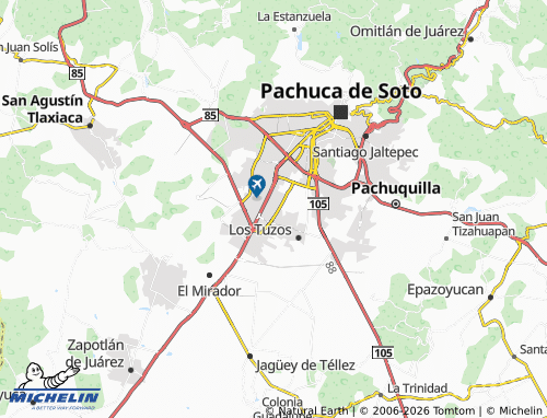 Carte MICHELIN Rinconada Real de Pachuca - ViaMichelin