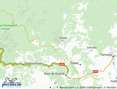 MICHELIN Motru Sec map - ViaMichelin