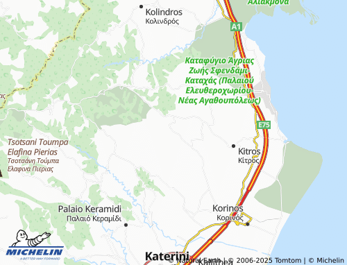 MICHELIN Koukkos map - ViaMichelin