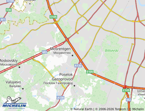 Carte MICHELIN Mosrentgen - ViaMichelin